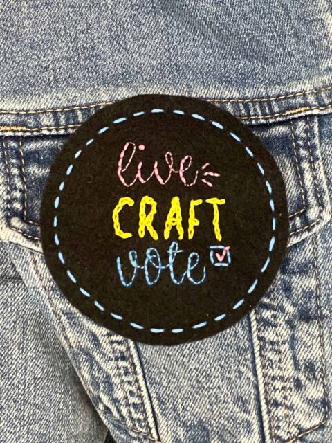live craft vote denim cover