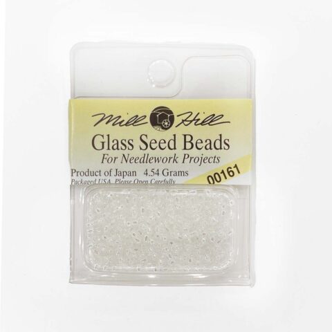 mill hill 11 0 glass seed beads for cross stitch needlework 00161 crystal