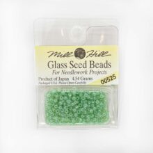 mill hill 11 0 glass seed beads for cross stitch needlework 00525 light green