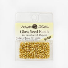 mill hill 11 0 glass seed beads for cross stitch needlework 00557 old gold