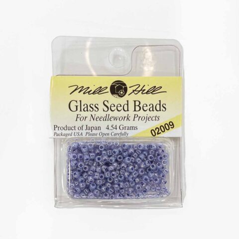 mill hill 11 0 glass seed beads for cross stitch needlework 02009 ice lilac