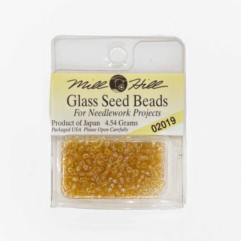 mill hill 11 0 glass seed beads for cross stitch needlework 02019 crystal honey