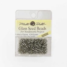 mill hill 11 0 glass seed beads for cross stitch needlework 02022 silver