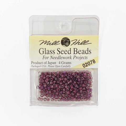 mill hill 11 0 glass seed beads for cross stitch needlework 2078 wild plum