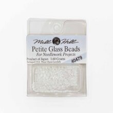 mill hill 15 0 petite glass seed beads for cross stitch needlework 40479 white