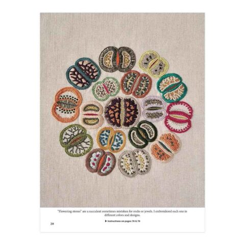 modern japanese embroidery stitches book noriko tsuchihashi flowering stones