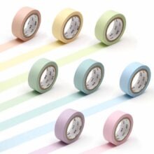 mt washi tape japanese paper pastel solids