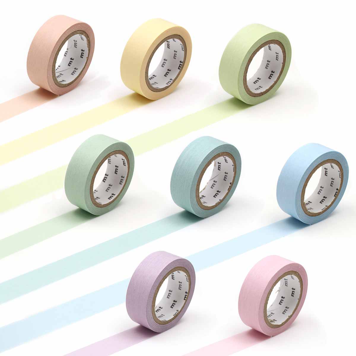 mt washi tape japanese paper pastel solids