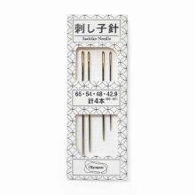 olympus assorted sashiko needles gold eye 4 pack