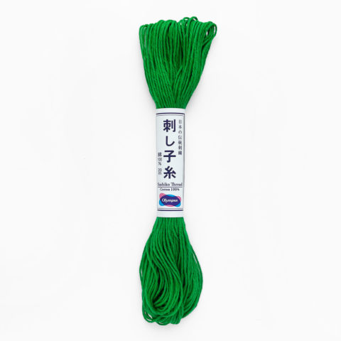 olympus sashiko cotton thread 26 viridian green