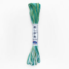 olympus sashiko cotton thread 51 variegated green