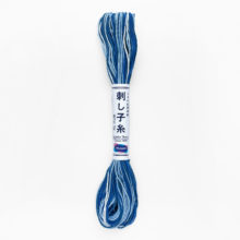olympus sashiko cotton thread 52 variegated blue