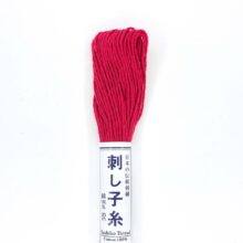 olympus sashiko thread cotton 12 rose red