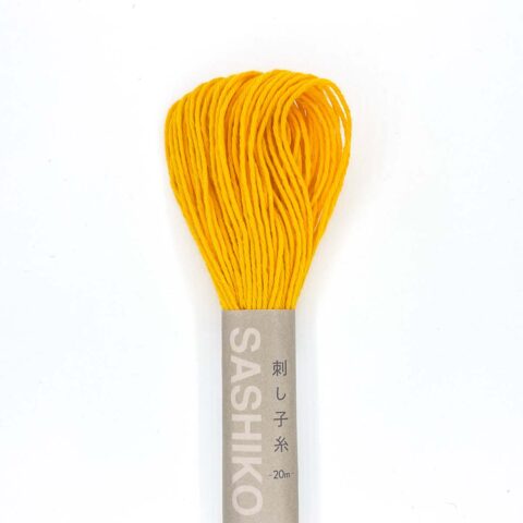 olympus sashiko thread cotton 16 yellow