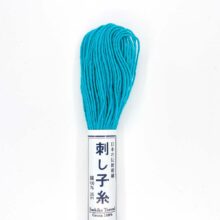 olympus sashiko thread cotton 17 cyan blue
