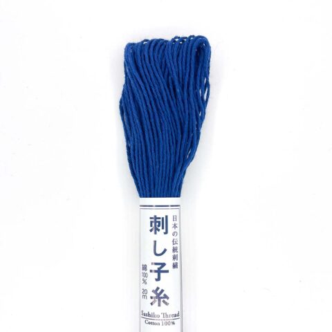 olympus sashiko thread cotton 18 royal blue