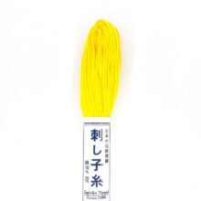 olympus sashiko thread cotton 29 lemon yellow
