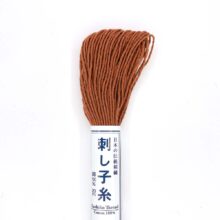 olympus sashiko thread cotton 3 brown