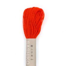 olympus sashiko thread cotton 31 bright orange