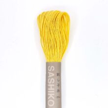 olympus sashiko thread cotton 33 bright yellow