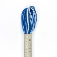 olympus sashiko thread cotton 52 variegated blue