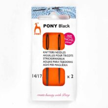 pony black eye nickel free knitters needles sizes 14 17