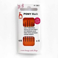 pony black eye nickel free hypoallergenic easy threading hand sewing needles