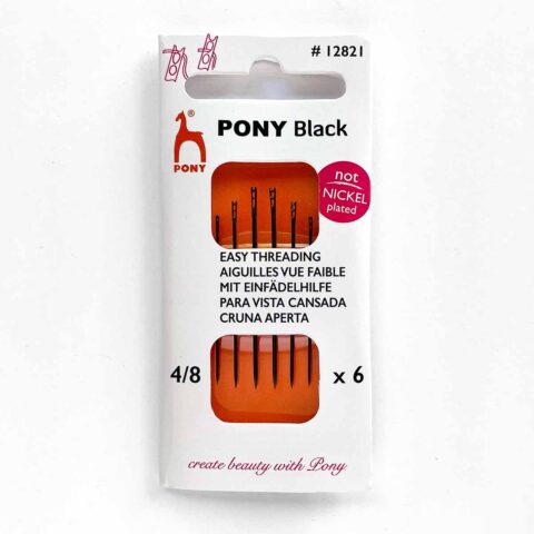 pony black eye nickel free hypoallergenic easy threading hand sewing needles