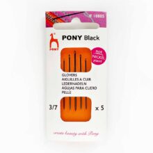 pony black eye nickel free hypoallergenic glovers leather repair hand sewing needles size 3 7 18885