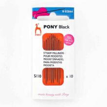 pony black eye straws milliners hand sewing embroidery needles 5 10