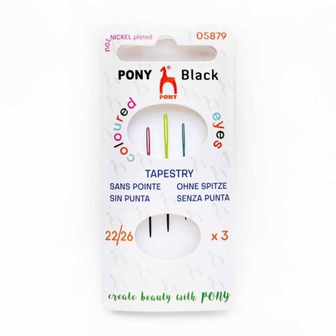 pony black tapestry color eye embroidery needles 22 26 05879