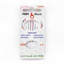 pony black tapestry color eye embroidery needles 24 28 05878