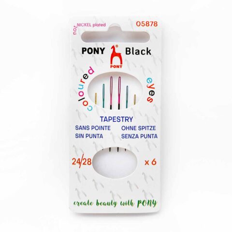 pony black tapestry color eye embroidery needles 24 28 05878