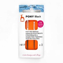 pony black white eye nickel free knitters needles sizes 14 17