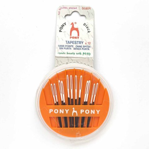 pony black white eye nickel free hypoallergenic tapestry cross stitch embroidery needles compact 05871