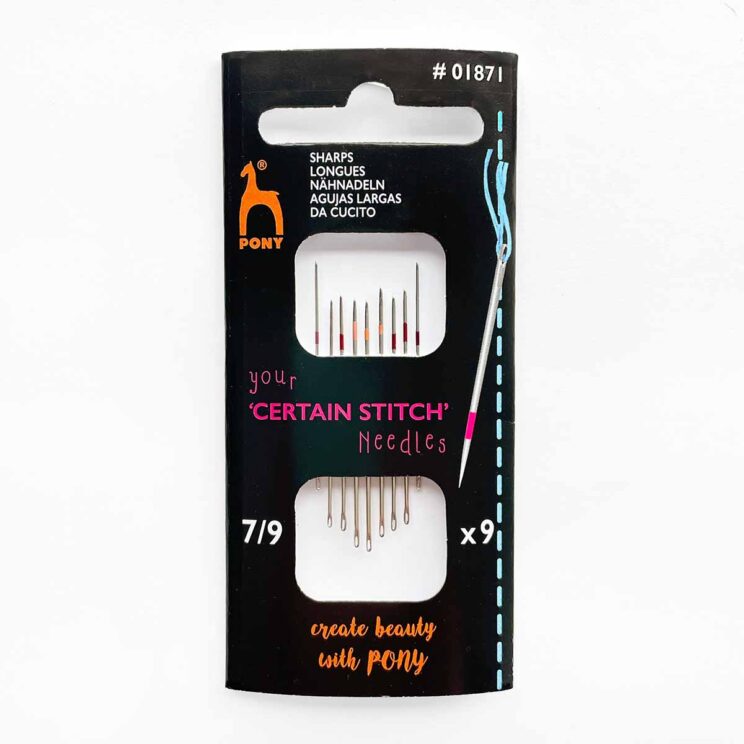 Pony Certain Stitch Sharps Sewing Needles Maydel