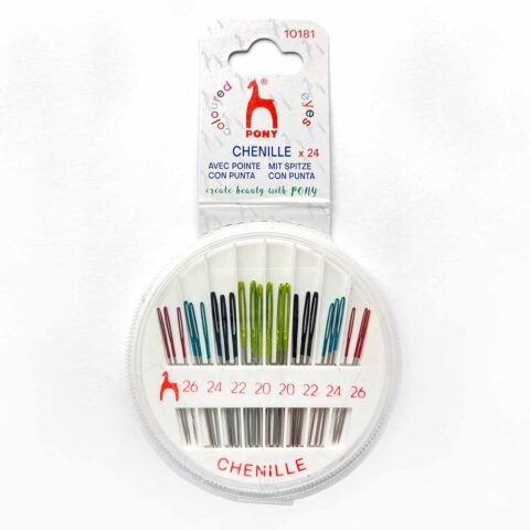 pony chenille color eye embroidery needles compact