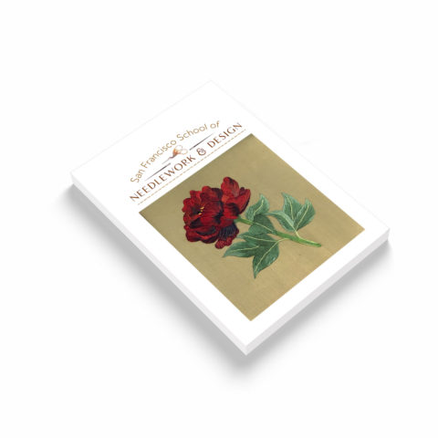 red peony instruction packet mockup