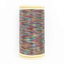 sajou fil a gant au chinois metallic sewing tambour thread 205 tutti frutti rainbow
