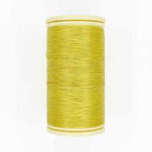 spool of sajou fil a gant au chonois waxed cotton gloving thread 335 canary