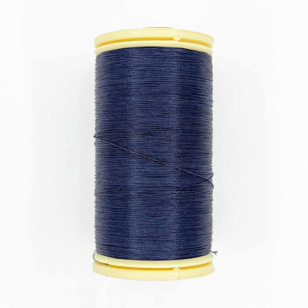 Fil Au Chinois 650: Navy Blue (waxed cotton gloving thread) - Maydel Craft