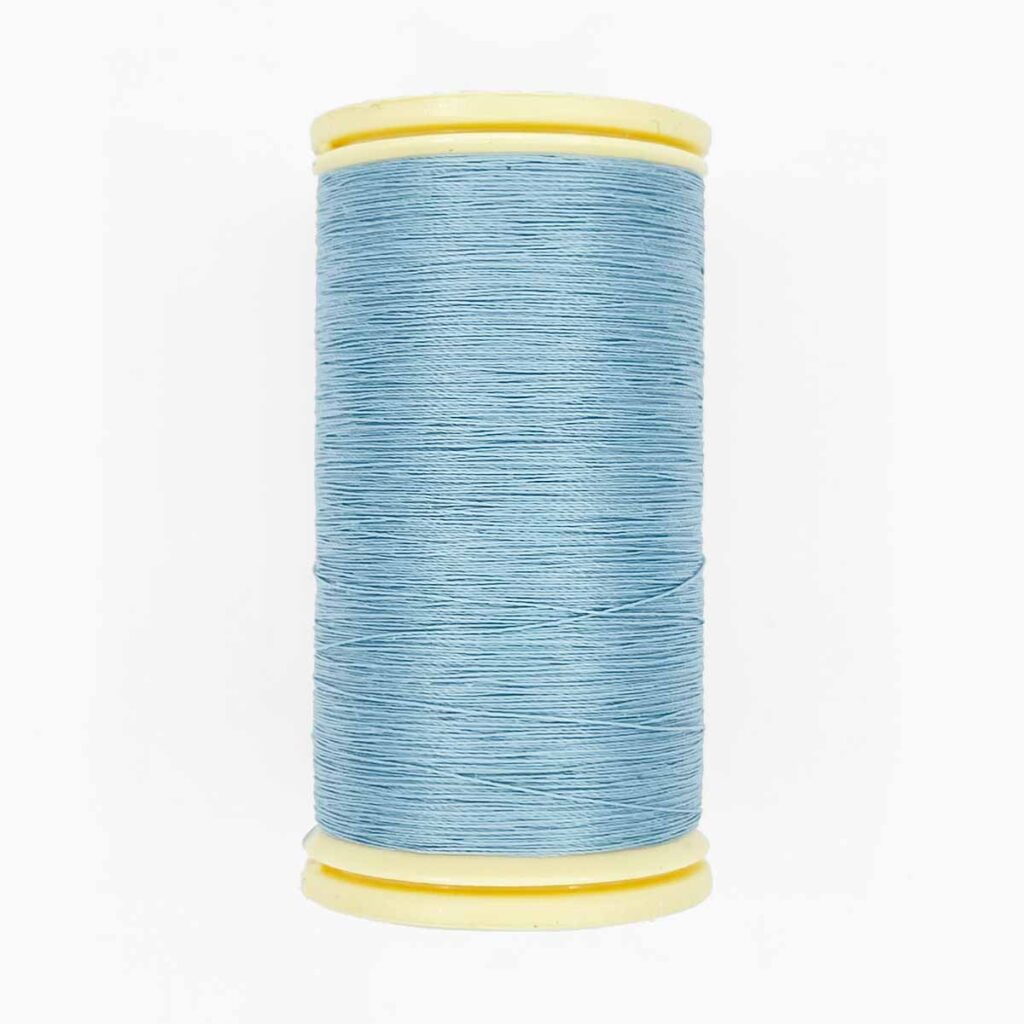 spool of sajou fil a gant au chonois waxed cotton gloving thread 742 sky