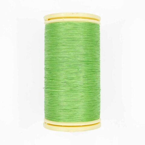 spool of sajou fil a gant au chonois waxed cotton gloving thread 808 aqua green