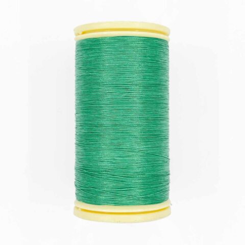 spool of sajou fil a gant au chonois waxed cotton gloving thread 812 jade
