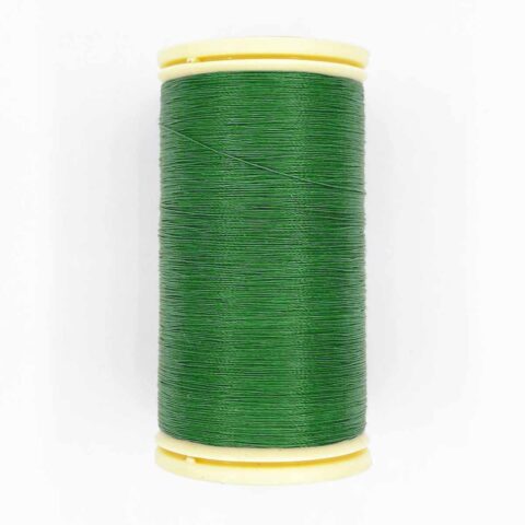 spool of sajou fil a gant au chonois waxed cotton gloving thread 866 lawn green