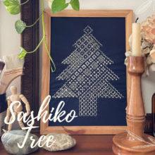 sashiko tree embroidery sampler pattern bundle