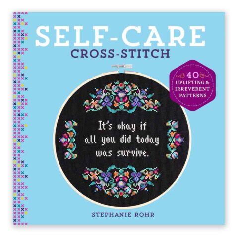 self care cross stitch book by stephanie rohr cover