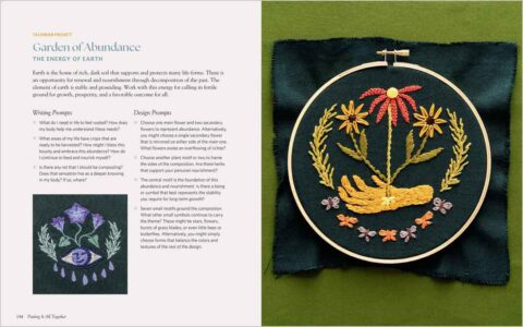 the art of embroidery design book by christi johnson garden of abundance