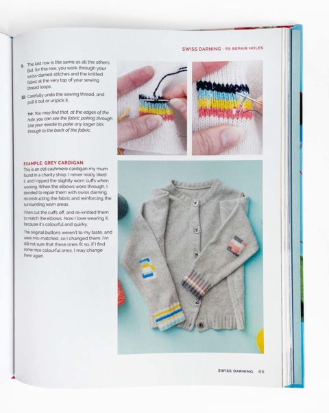 visble creative mending for knits book flora collingwood norris swiss darning