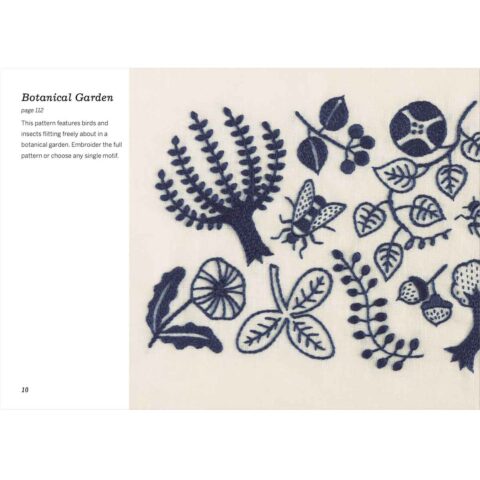 zakka embroidery book yumiko higuchi botanical garden